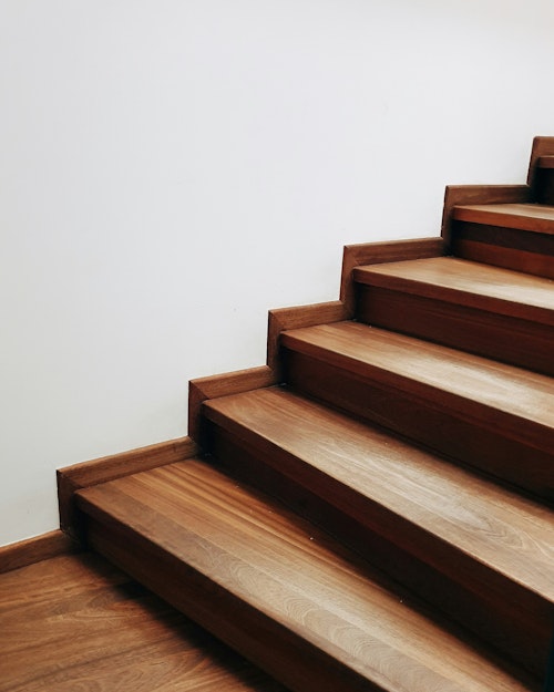 hardwood floor stairs